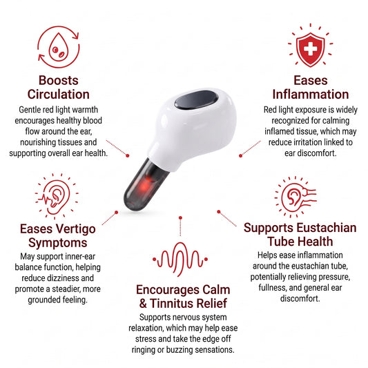 Veltro Goods Red Light Ear Buds